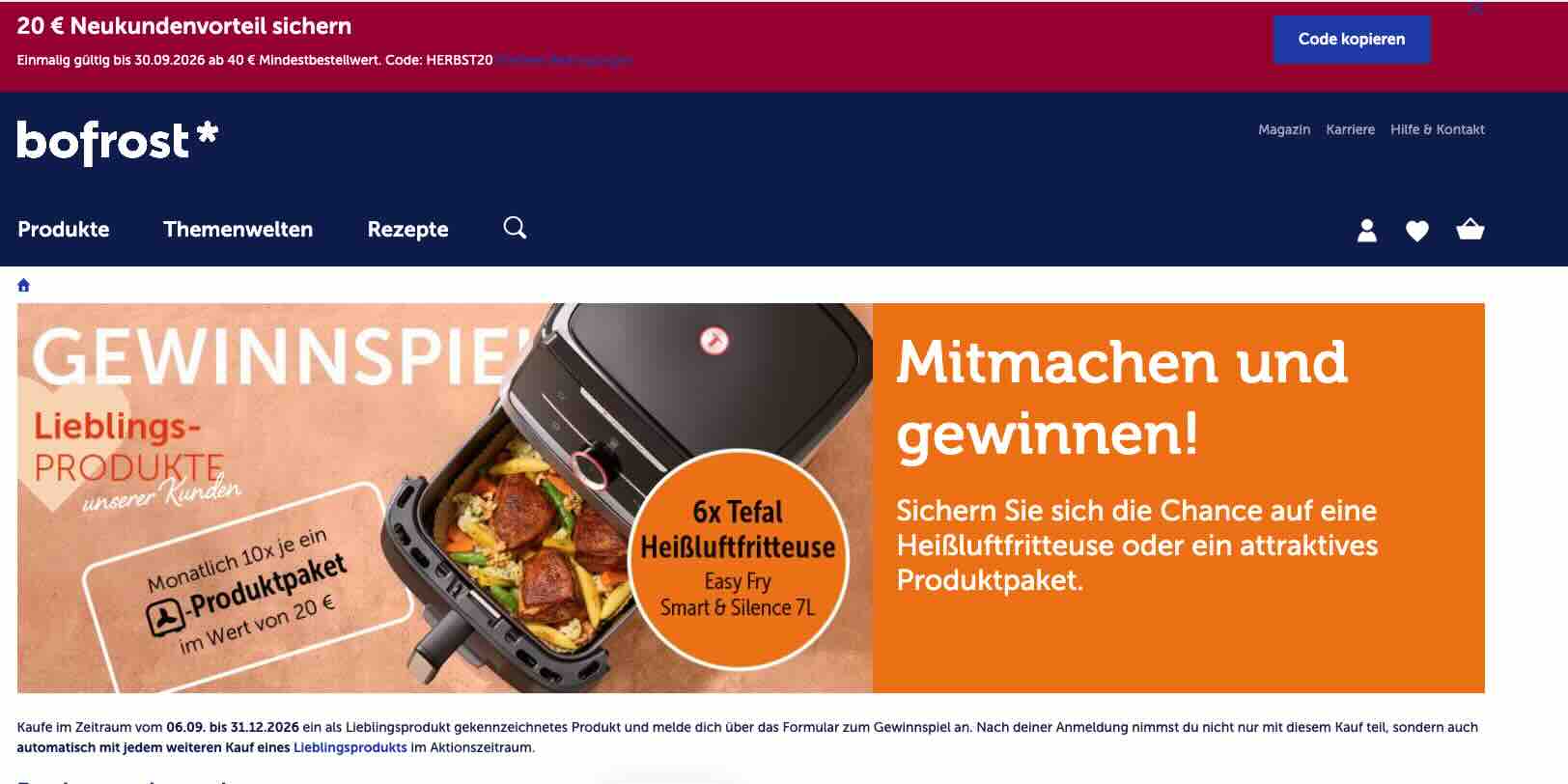 bofrost* Gewinnspiel