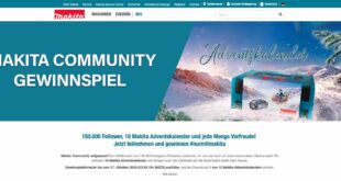 MAKITA Adventskalender Gewinnspiel